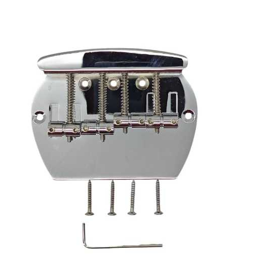 COWBOY BRIDGE GITAR BASS MUSICMAN 4 SENAR WARNA CHROME / MUSICMAN BRIDGE BASS GUITAR / TREMOLO MUSIC