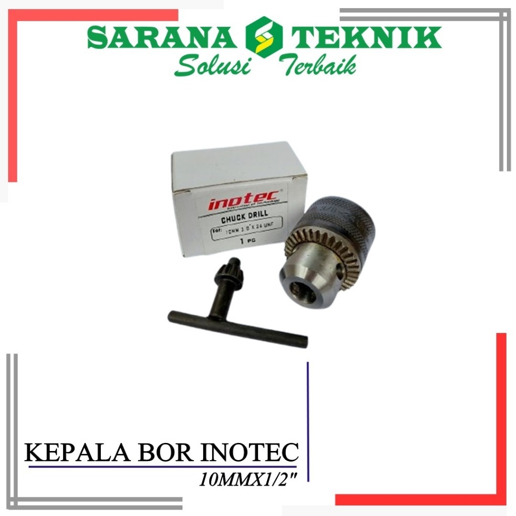 Kepala bor maktec makita 10mm drat 3/8'' INOTEC