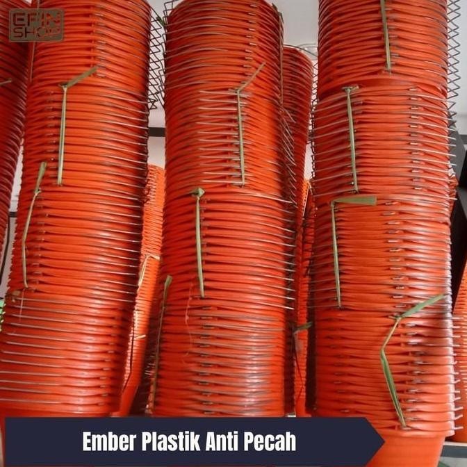 Ember cor oren anti pecah / ember plastik oren serbaguna anti pecah