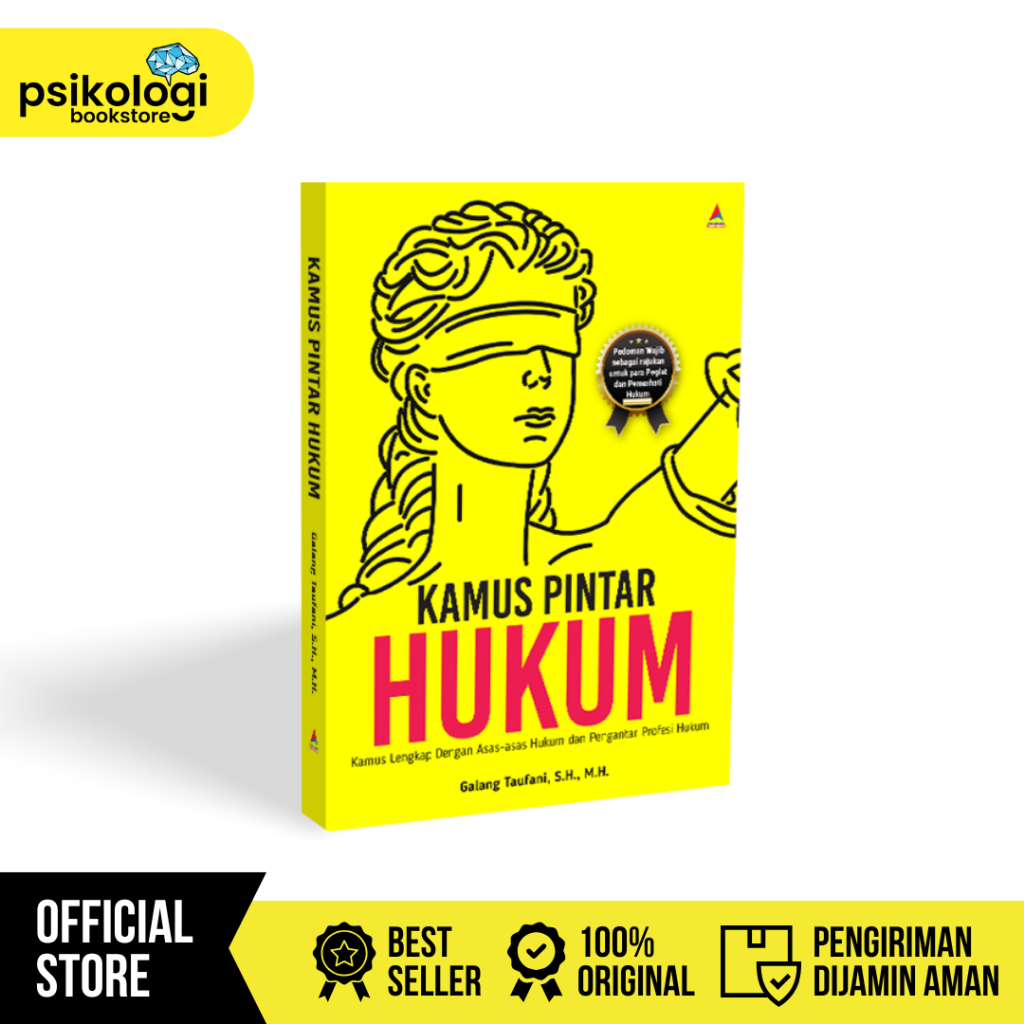 Kamus Pintar Hukum : Kamus Lengkap Dengan Asas Asas Hukum Dan Pengantar Profesi Hukum - Psikologi Bo