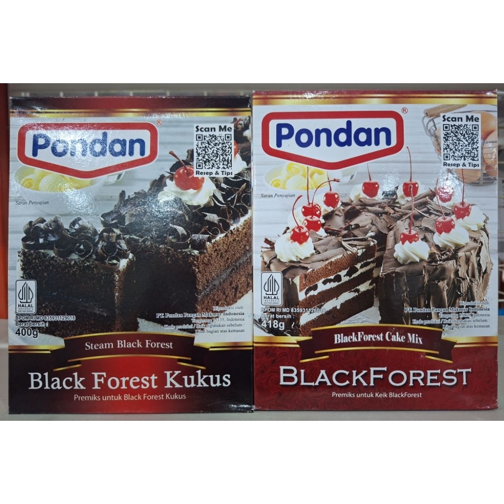 Pondan Black Forest Kukus & Black Forest Panggang