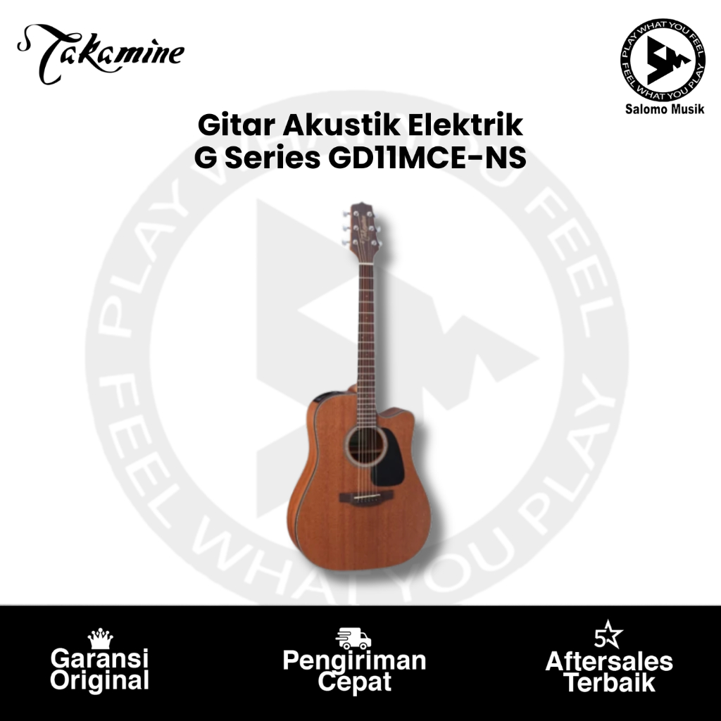 Gitar Akustik Elektrik Takamine GD11MCE NS Original