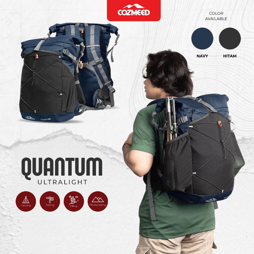 Cozmeed Tas Gunung Ultralight Pria Wanita Quantum 36Liter