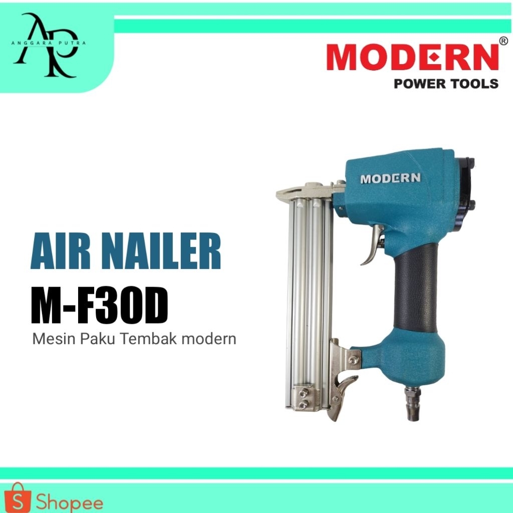 Modern Air Nailer M-F30D Mesin Staples Alat Paku Tembak Kayu M-F30D