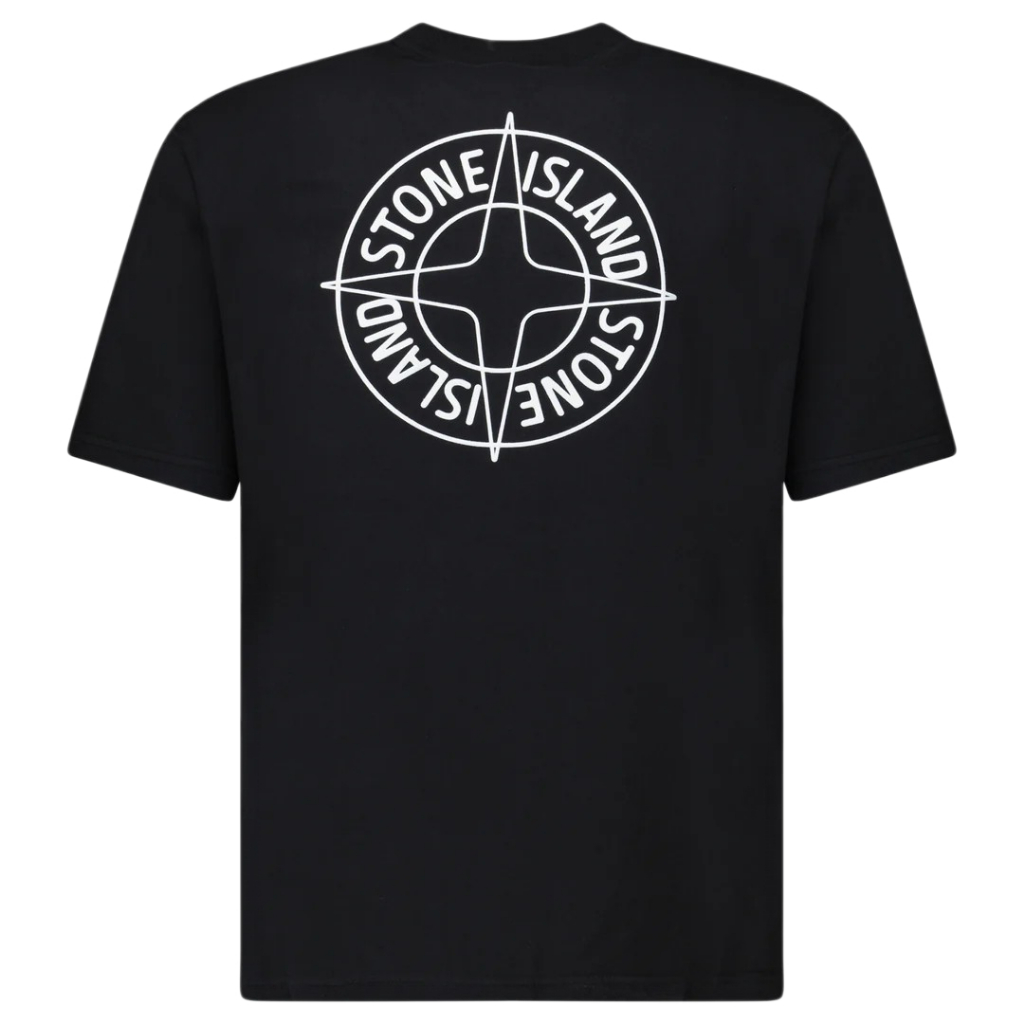 Stone Island Cotton Compass Black / Kaos Branded Original