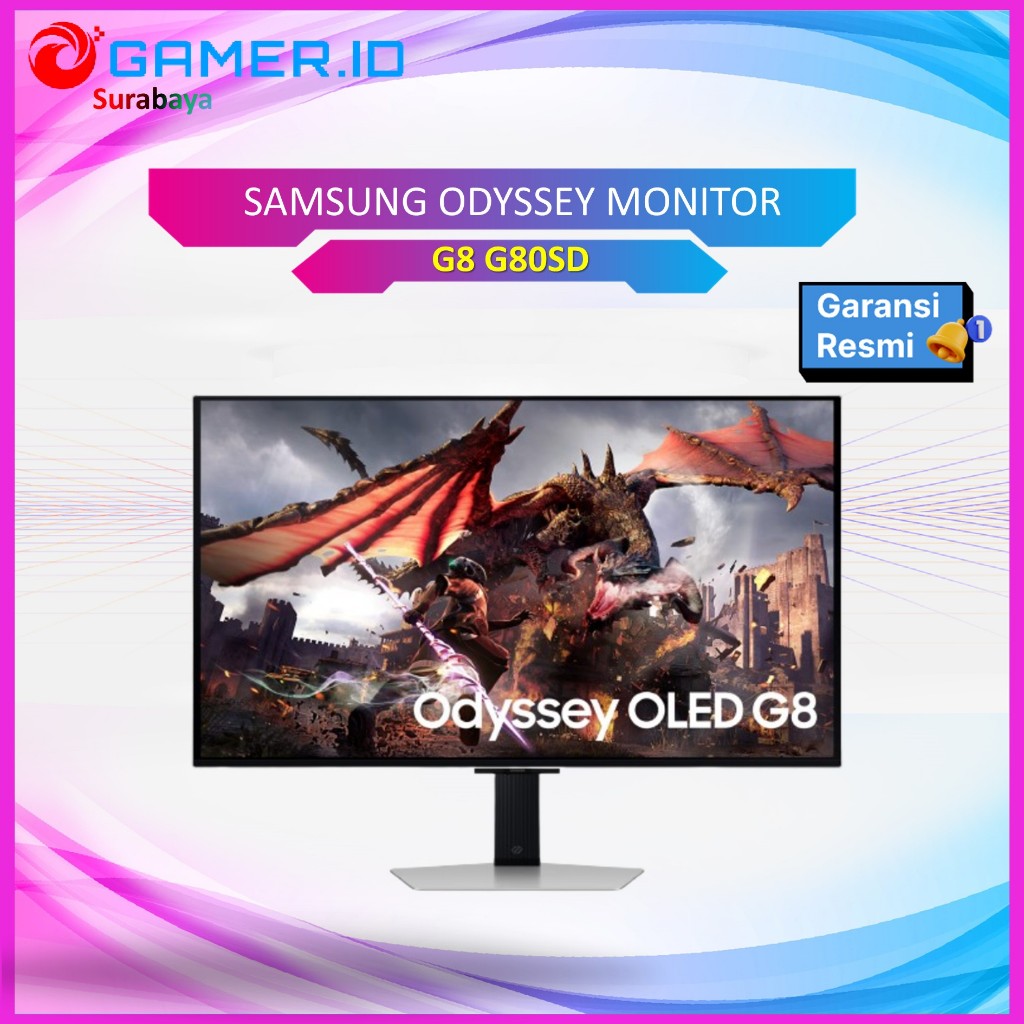 SAMSUNG ODYSSEY OLED GAMING MONITOR 32 INCH G8 G80SD UHD 4K 2160P 240HZ