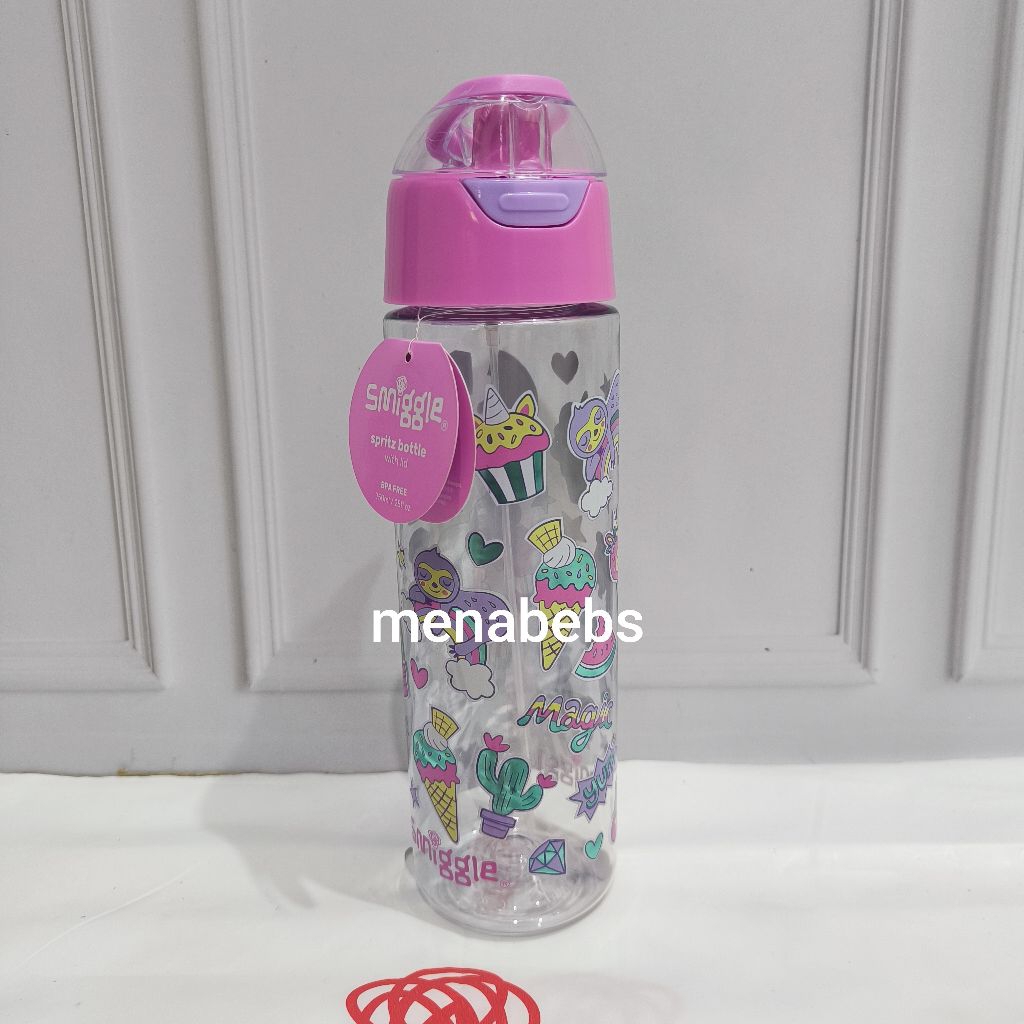 Smiggle Bottle Spritz Lid Thrive Fruits Ice Cream / Amaze / Alert Original