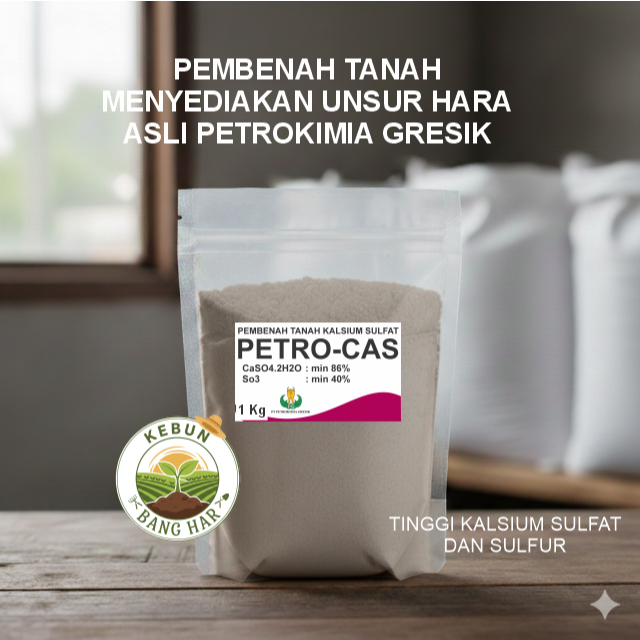PETRO-CAS TINGGI KALSIUM SULFAT PEMBENAH 1 KG
