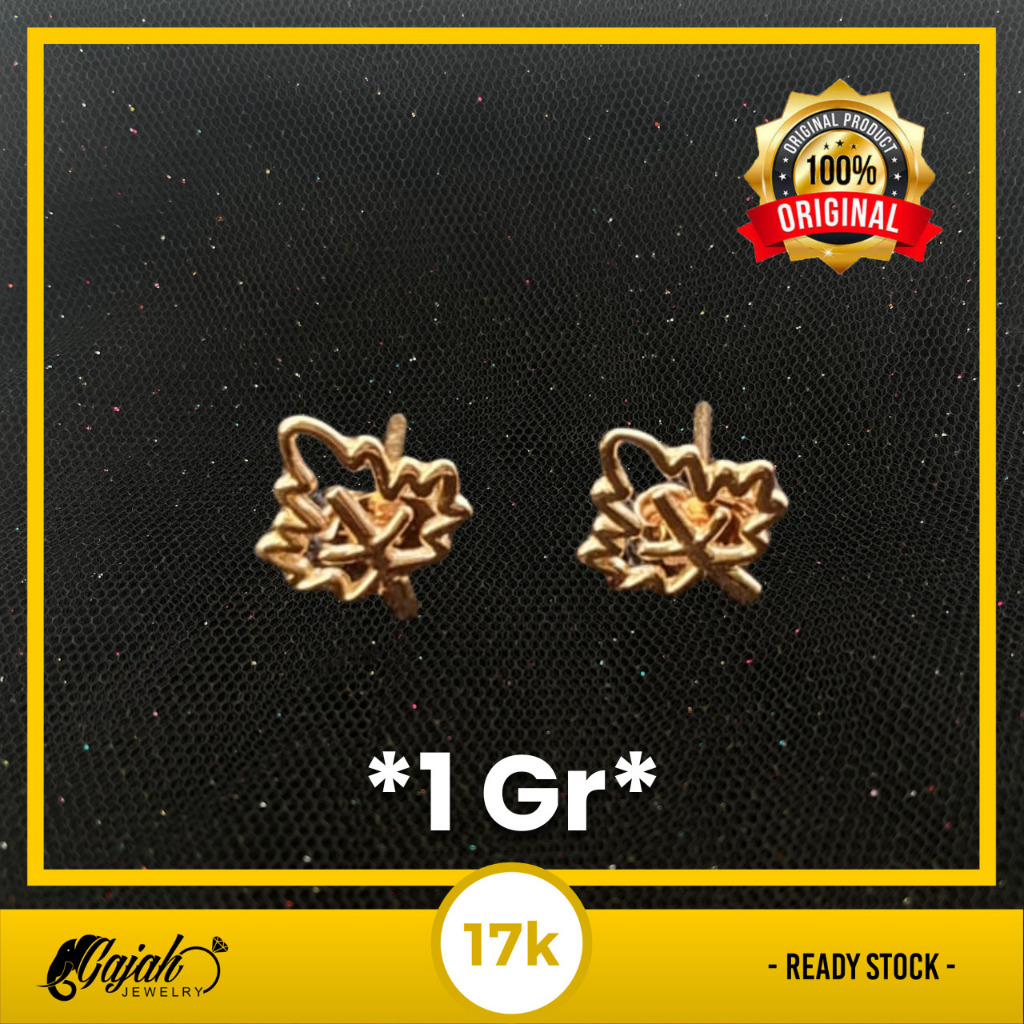 Anting Emas 17K - Toko Emas Gajah - 1 Gram 8321