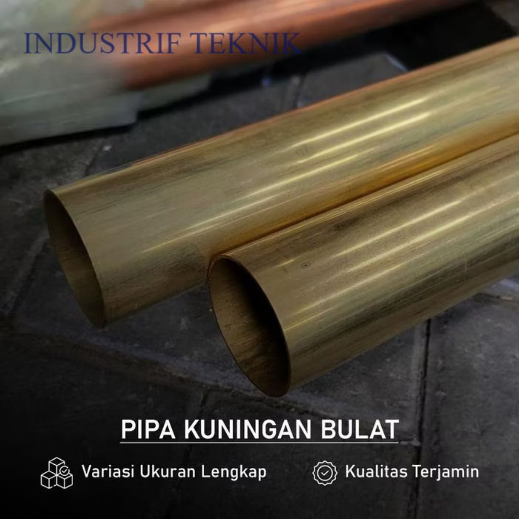 Pipa Kuningan diameter 25.4mm (1 inch) x 1mm x 1900mm