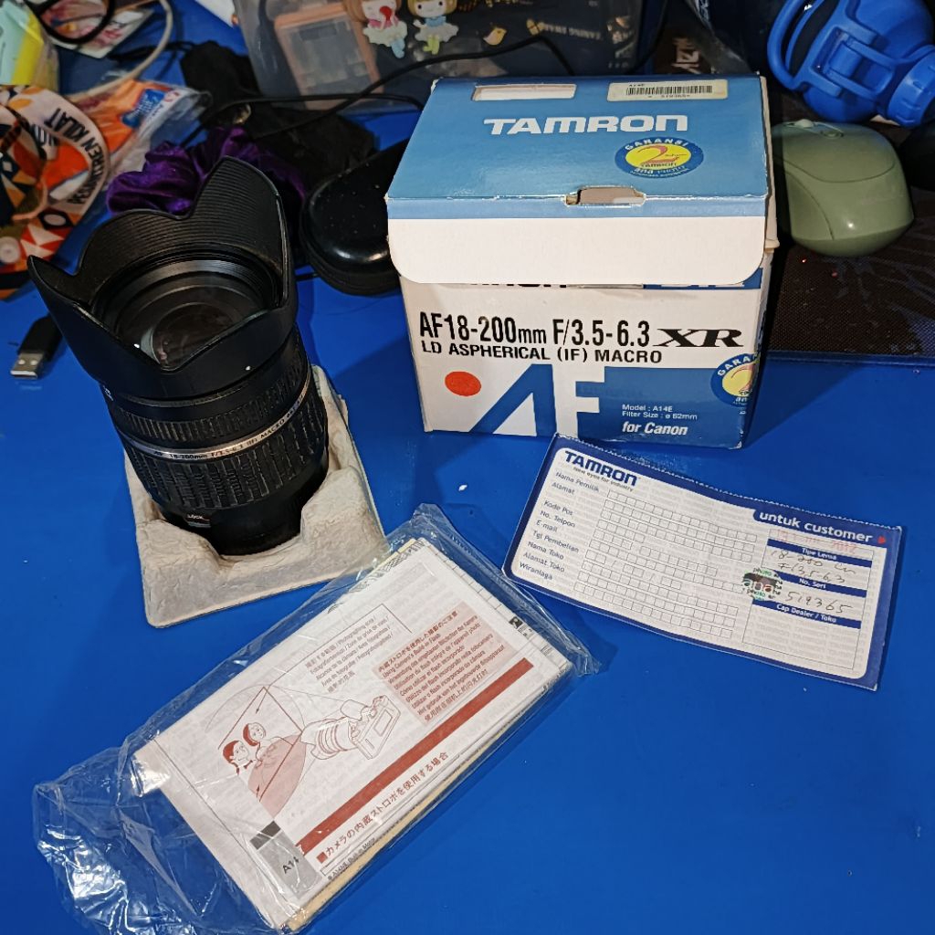 LENSA TAMRON 18-200MM FOR CANON