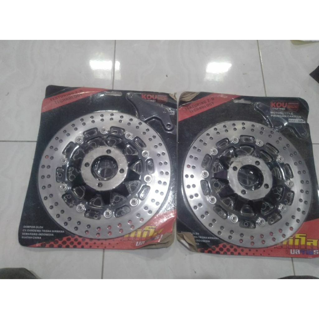piringan cakram honda kharisma uk 300mm + braket
