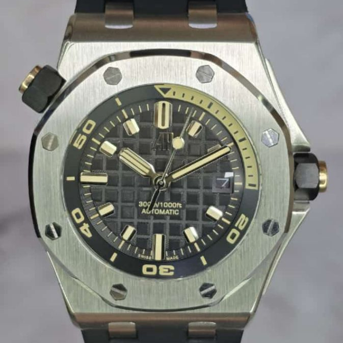 JAM TANGAN PRIA WEAP DIVER STRAP RUBBER JAPAN MATIC 42MM FULLSET