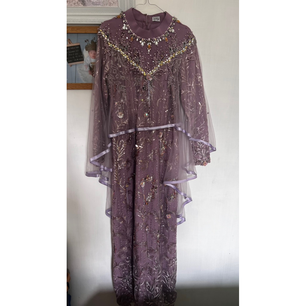 IVORY STUDIO READY TO WEAR LAVENDER DRESS