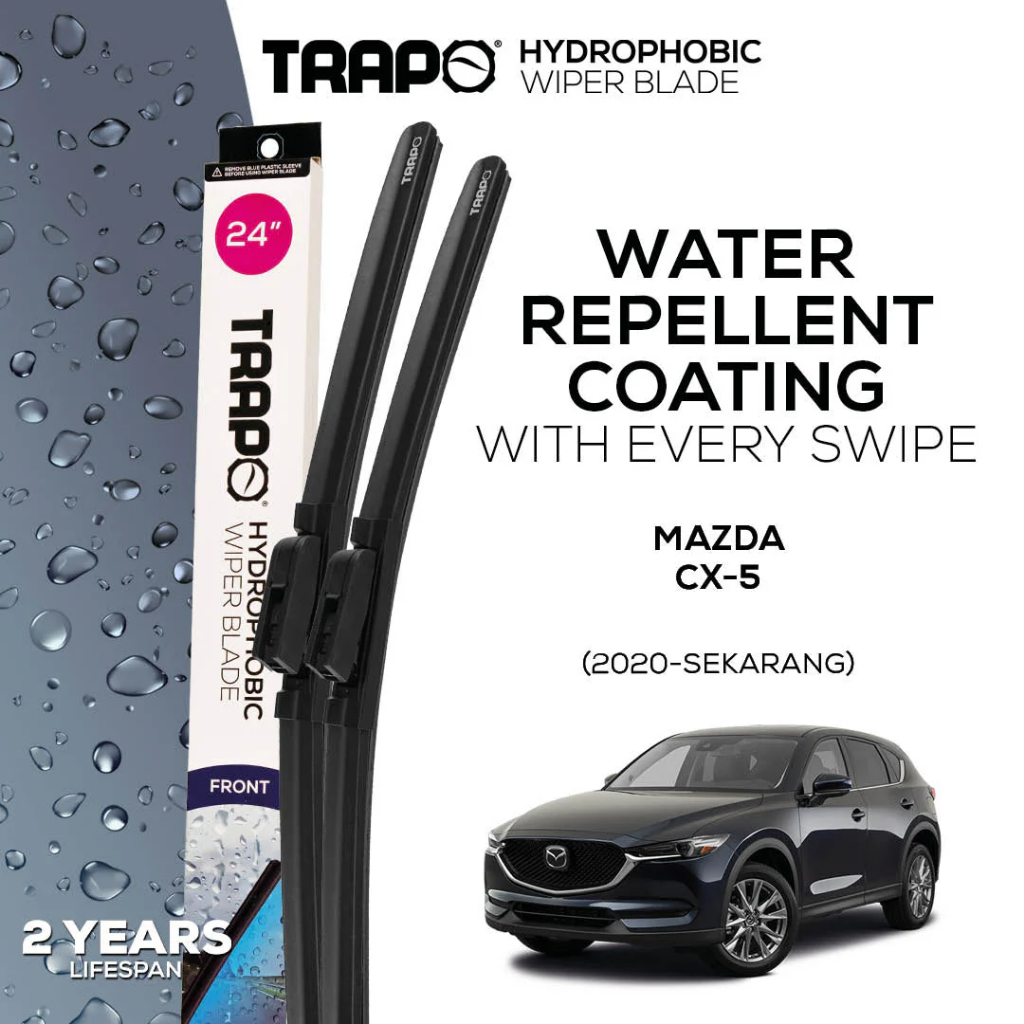 Trapo Hydrophobic Wiper Blade Mazda CX-5 (2020-Sekarang) Wiper Mazda CX5
