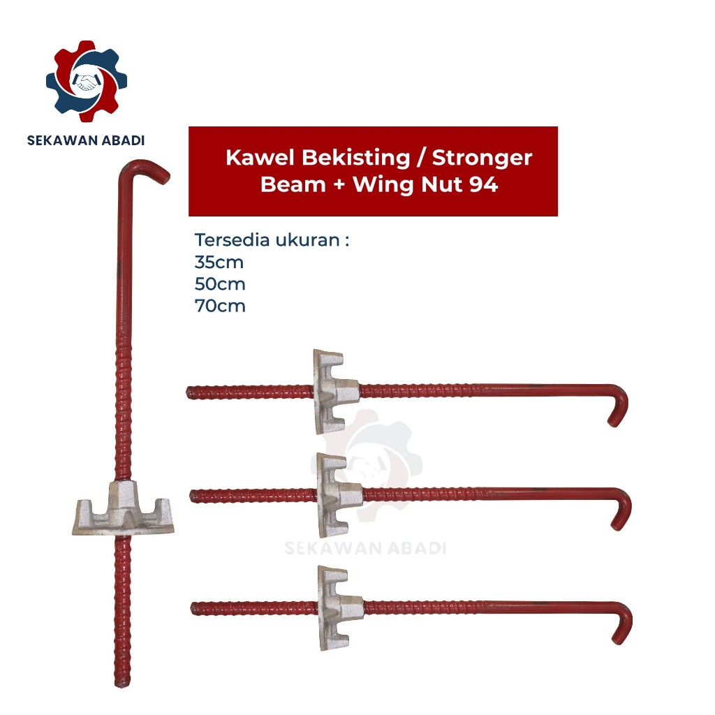 Kawel Bekisting / Stronger Beam + Wing Nut 94 / Aksesoris Bekisting / Konstruksi Bangunan
