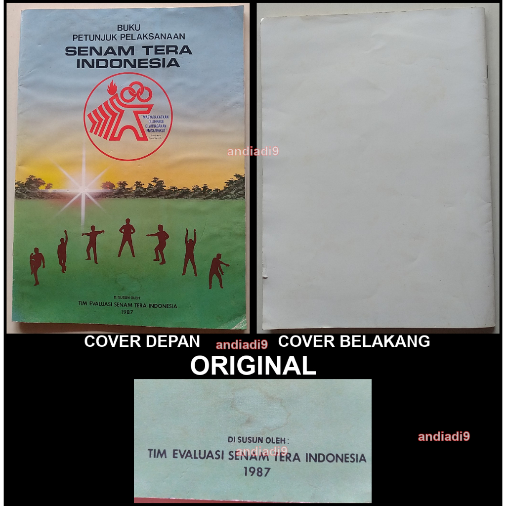 BUKU PETUNJUK PELAKSANAAN SENAM TERA INDONESIA 1987 ORIGINAL ASLI