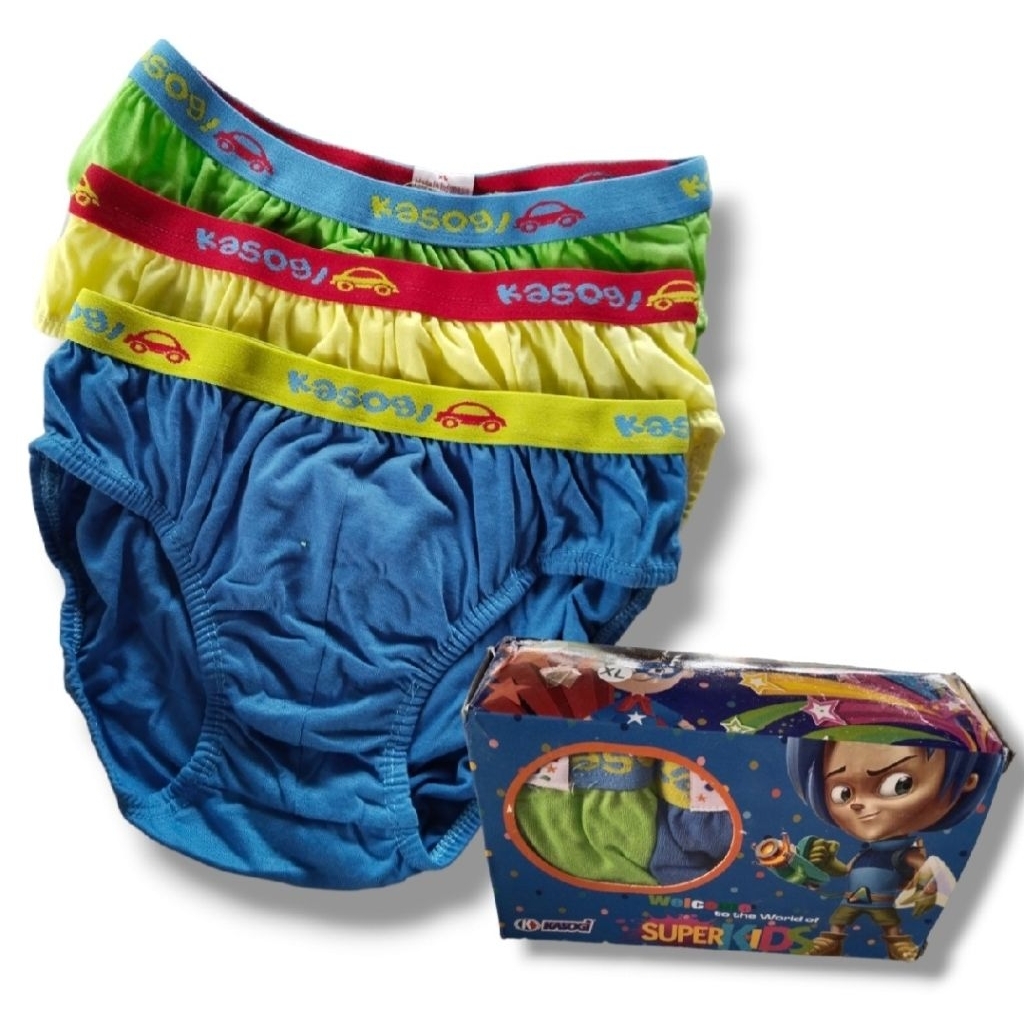 Celana Dalam Anak Kasogi SuperKids (3 PCS) M L XL