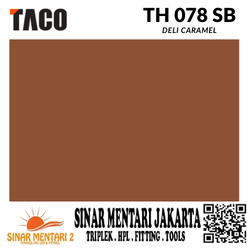TACO HPL SOLID TH 078 SB DELI CARAMEL