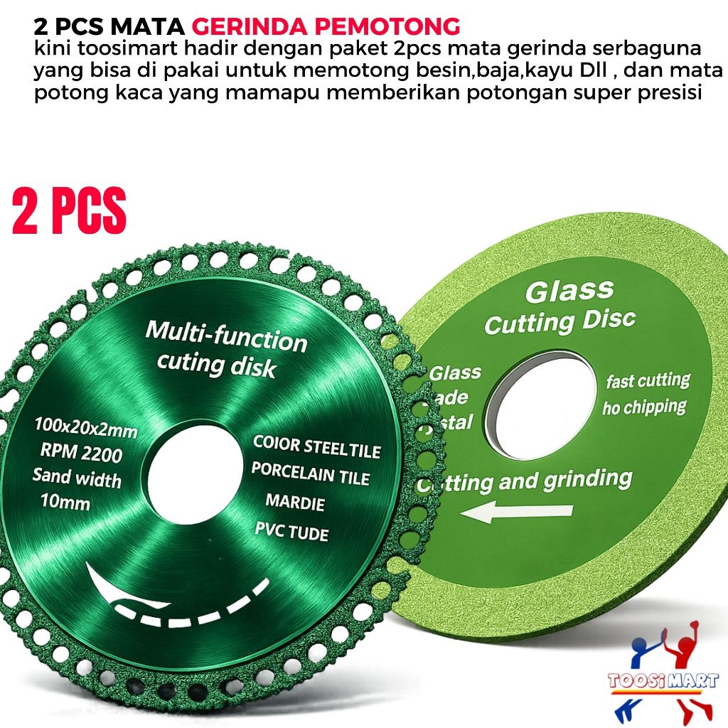Multifungsi 6In1 Diamond Cutting Mata Gerinda Besi Gerinda Batu Gerinda Kayu Gerinda Keramik Pisau G