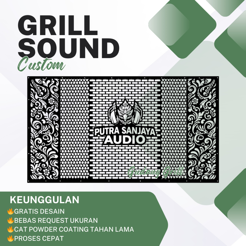 Grill sound box sound system 15 inch