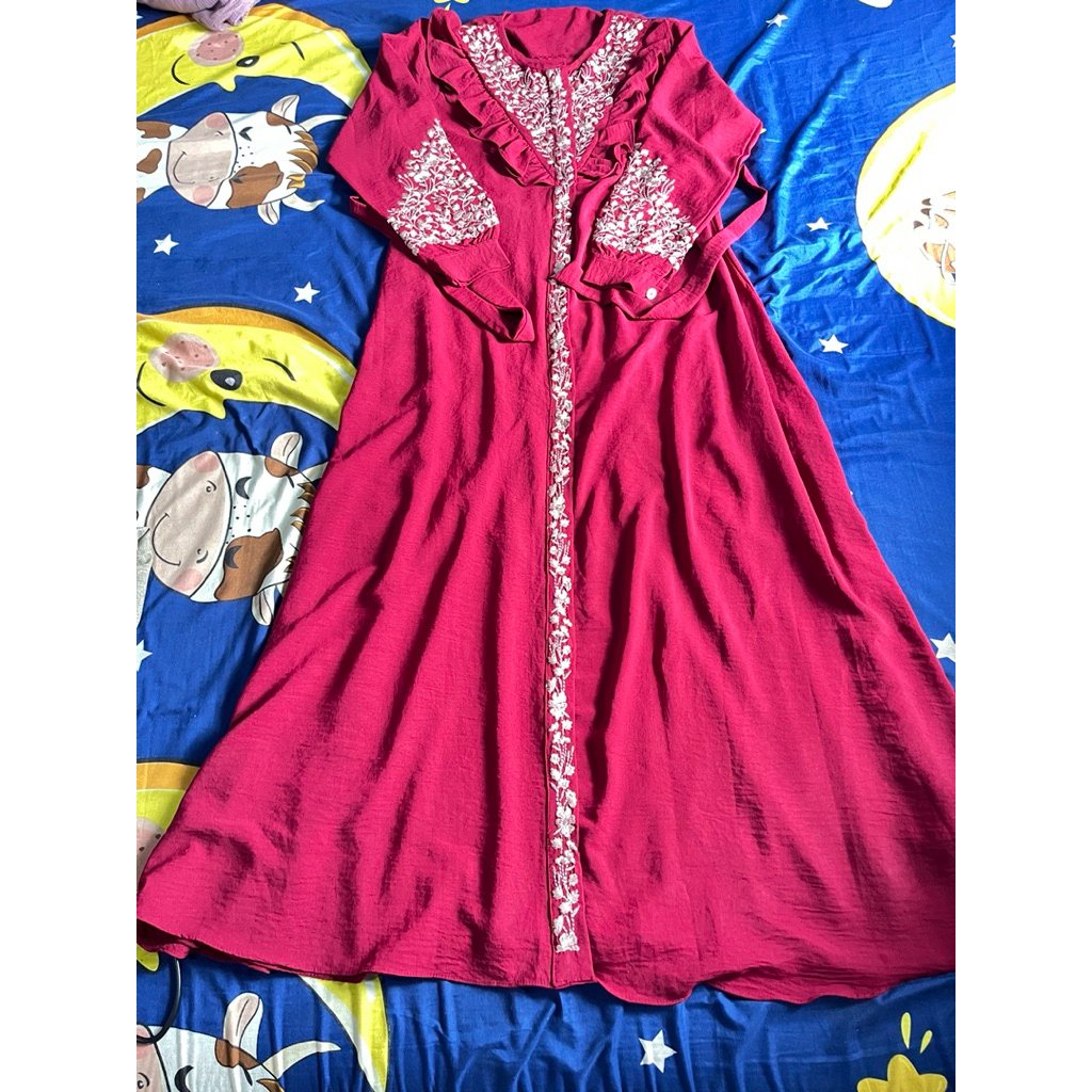 Gamis Art fashion crincle Preloved