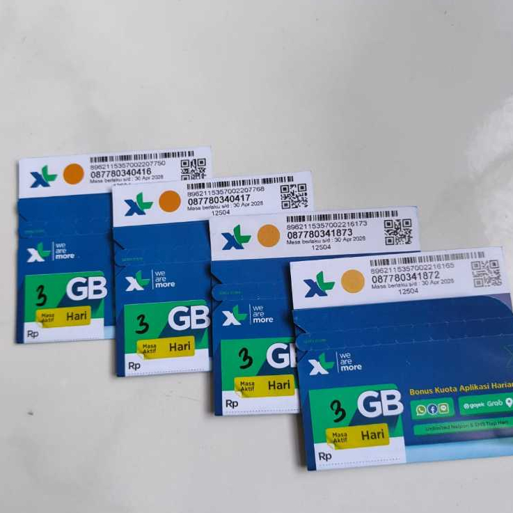 Kartu Perdana XL 3gb exp 2027