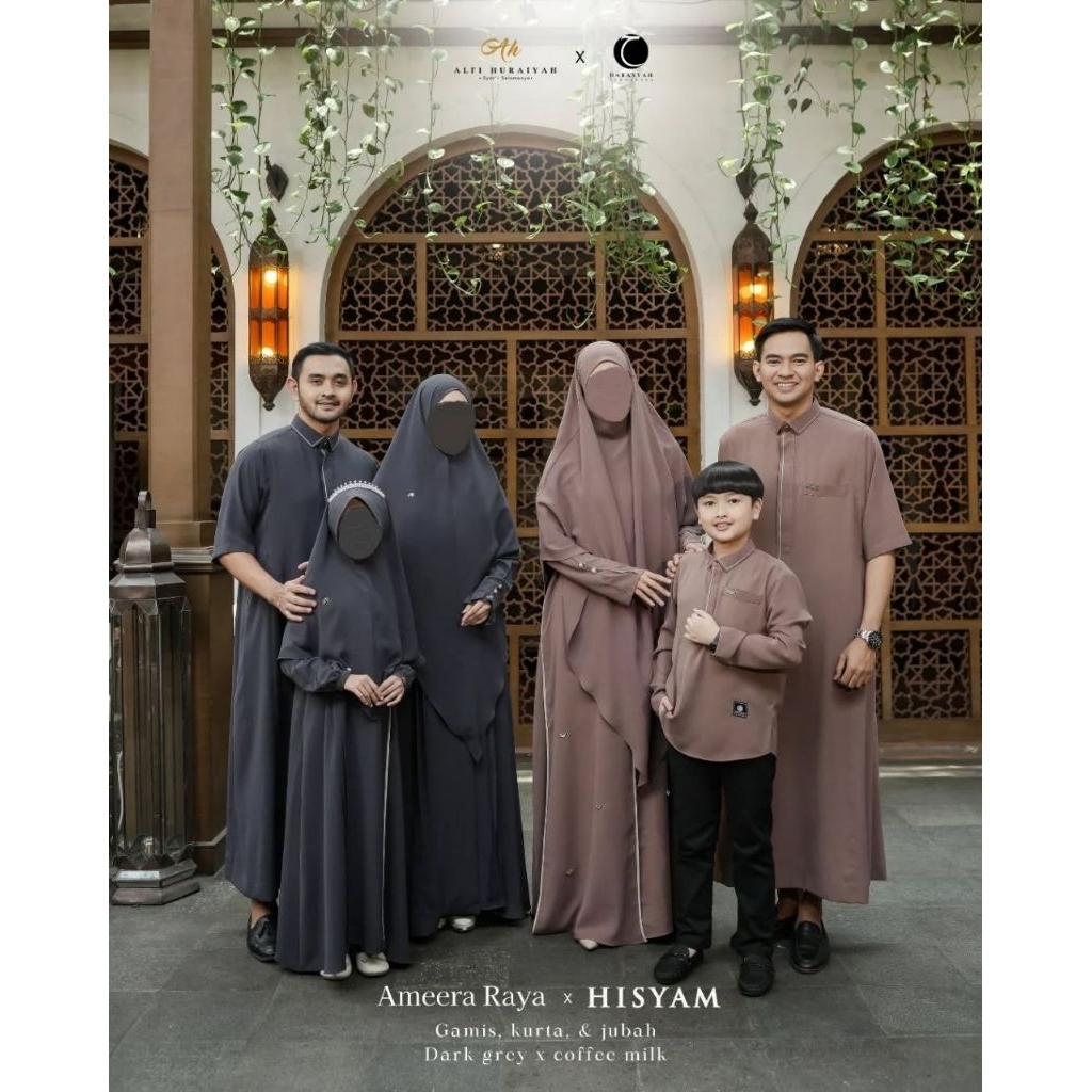 Jubah & Kurtah Hisyam Dewasa (Coffee Milk) Habasyah
