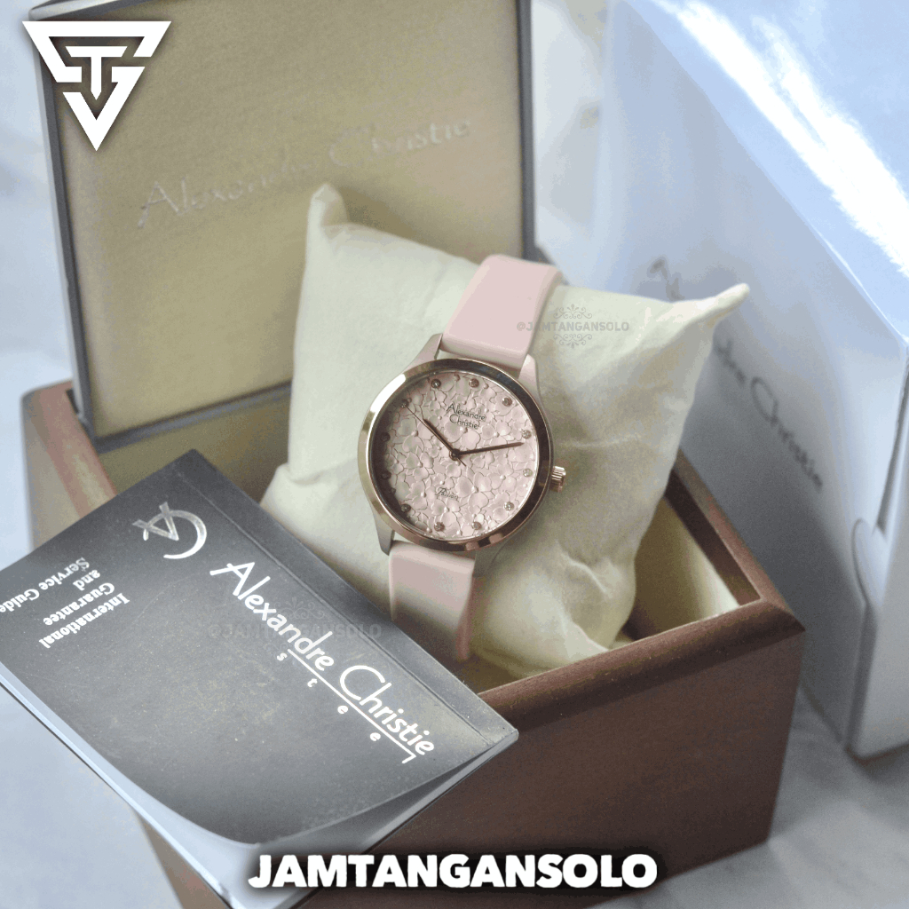 JAM TANGAN WANITA ALEXANDRE CHRISTIE PASSION ANALOG STAINLESS STEEL MEWAH MURAH FULLSET BNIB GARANSI
