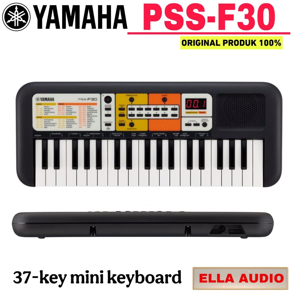 Yamaha PSS-F30 Mini Keyboard Portable 37-Keys Yamaha Keyboard PSS F30