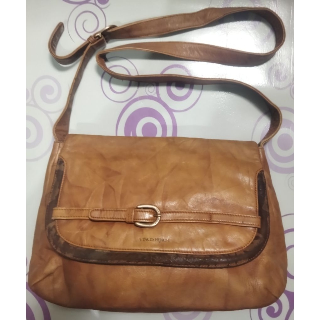 Tas Sling Bag Wanita Brand Kulit Asli Second