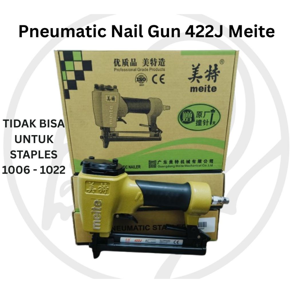 Meite Pneumatic Nail Gun 422J Alat Tembak Paku Staples Angin 422J Meite Air Nailer Gun Meite 422J