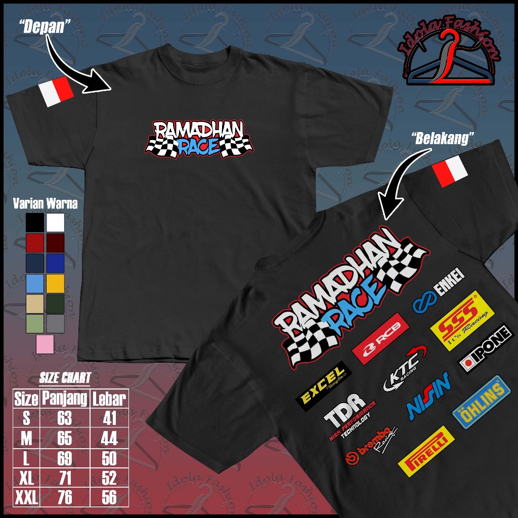 Kaos Ramadhan Race 2026 Marhaban Ya Balapan Vol 11 Drag Bike Baju Ramadan Race Repeat Racing Motor R