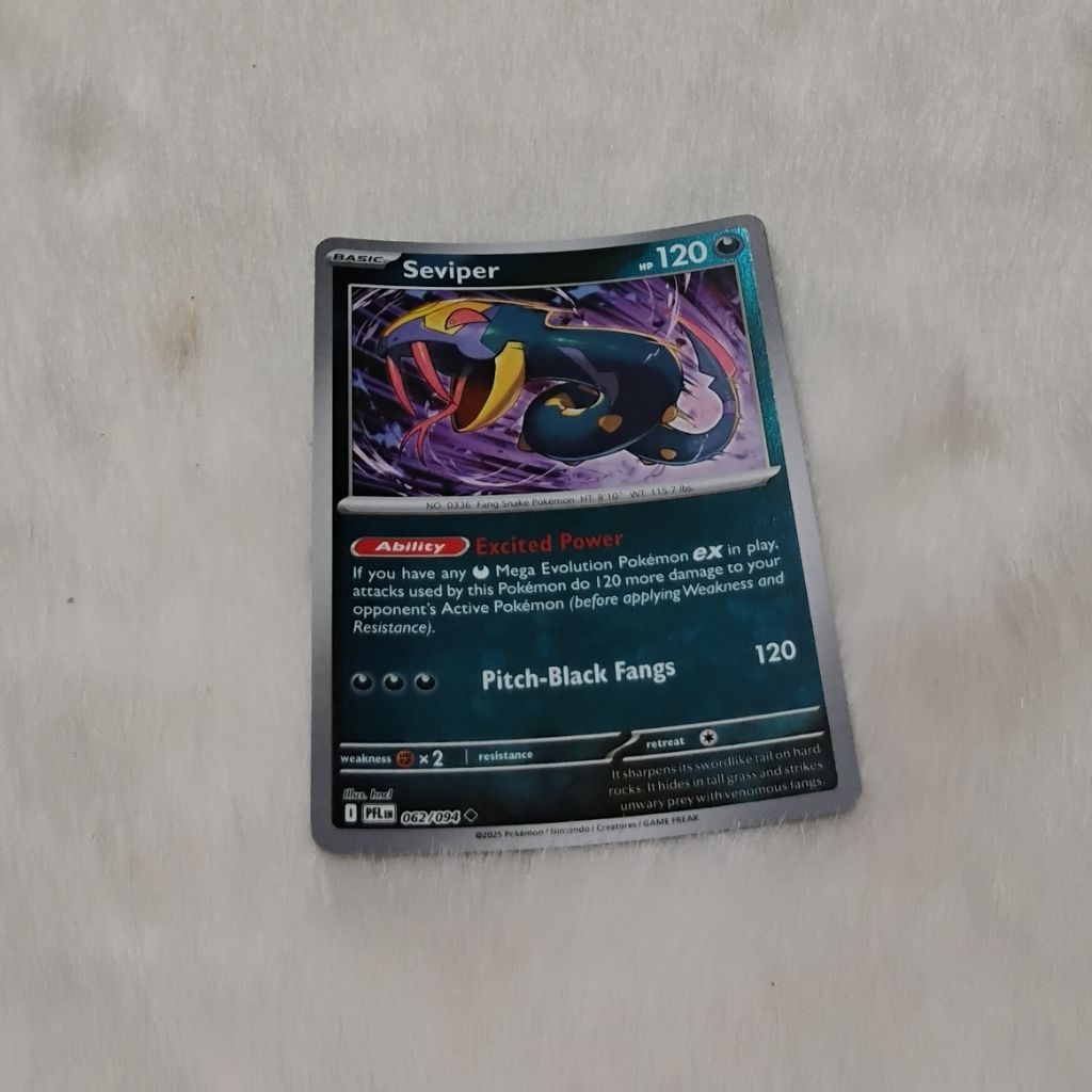 Kartu TCG Pokemon - Seviper Foil (EN)