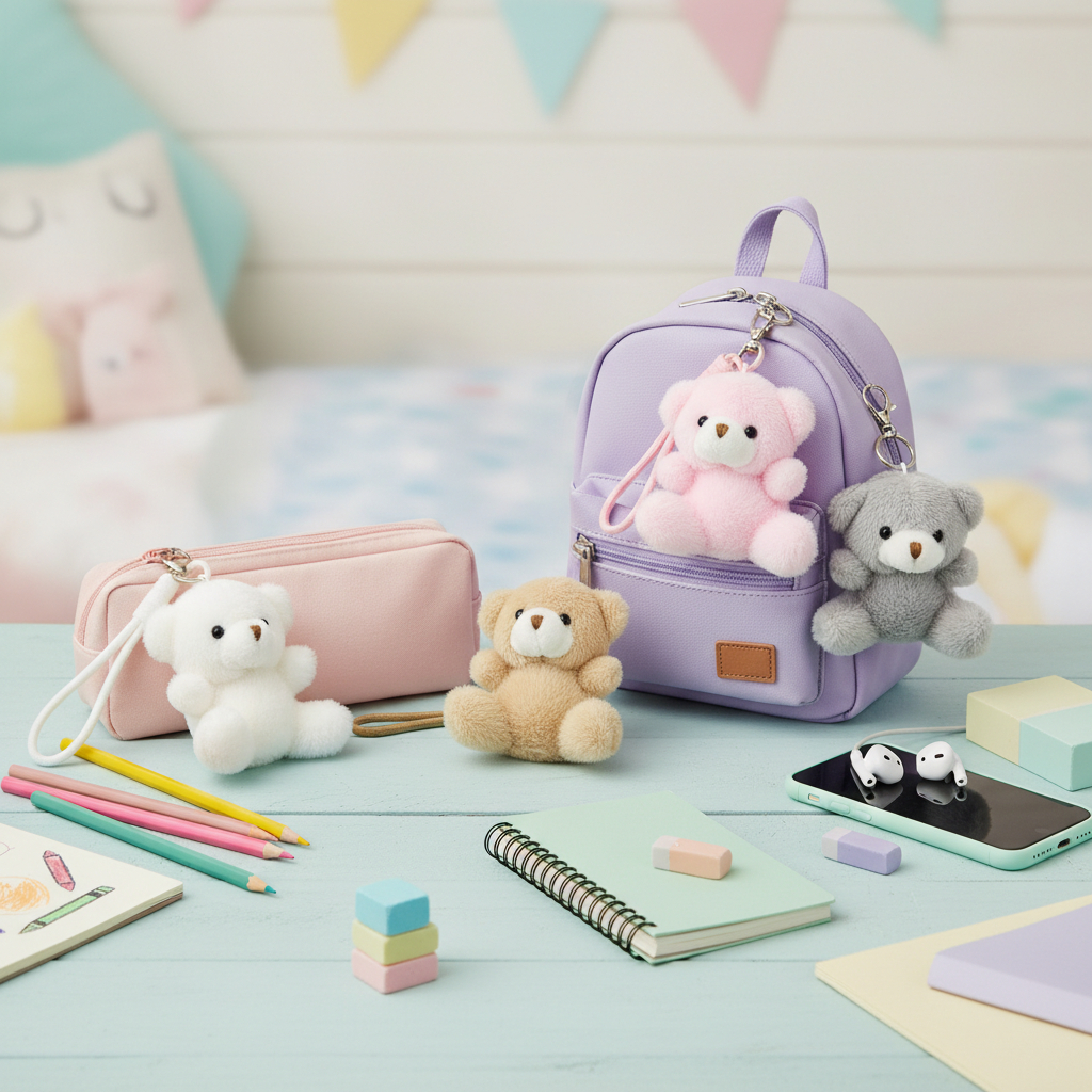 GANCI Boneka Beruang TB-916 Lucu Aesthetic Hiasan Tas HP Gemoy Kekinian