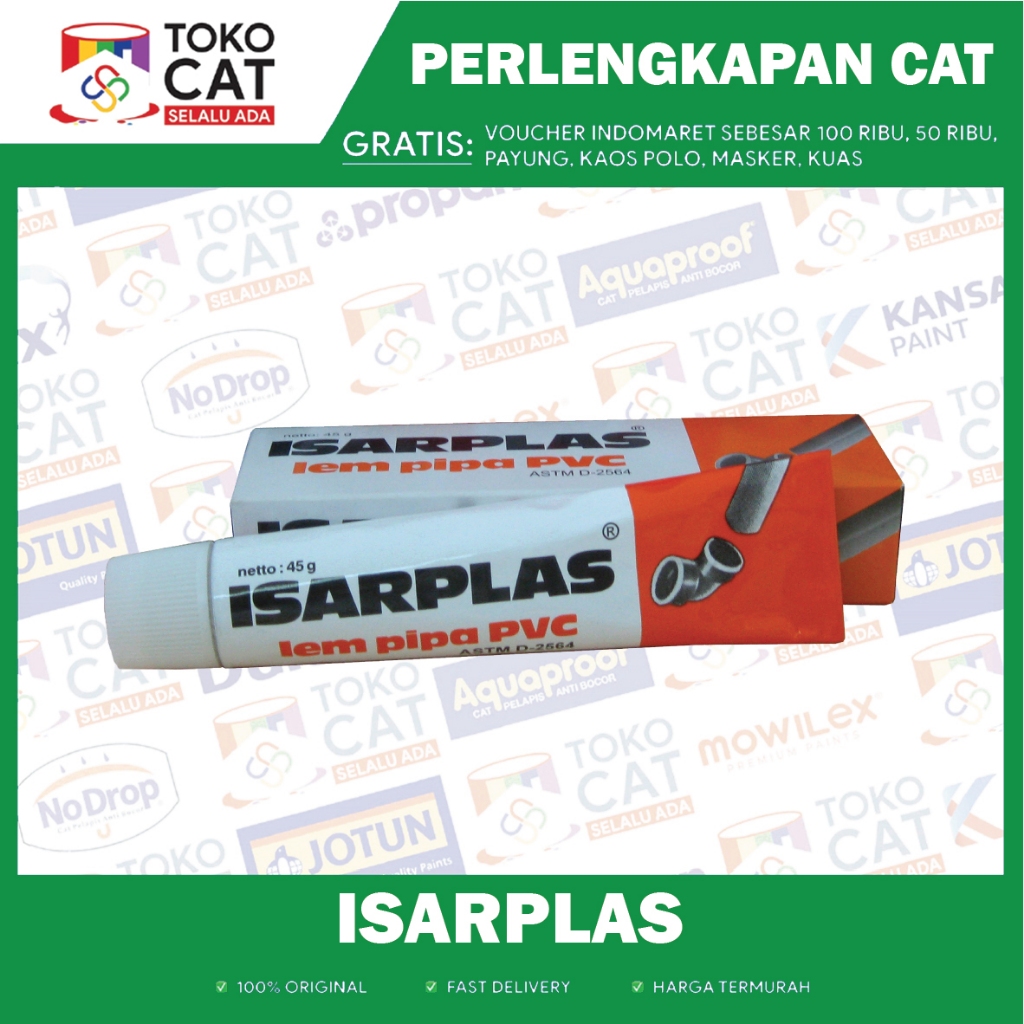 Lem Pipa PVC Isarplas 400gr | 400gr Lem Pipa Isarplas Kaleng | Lem Fox