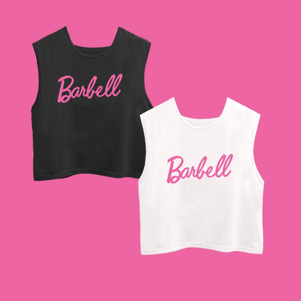 Crop top gym wanita - Barbell
