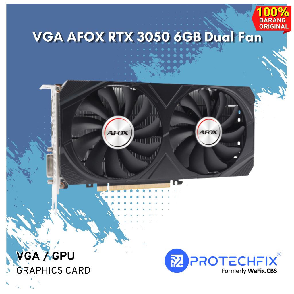 VGA AFOX RTX 3050 6GB Dual Fan Graphics Card