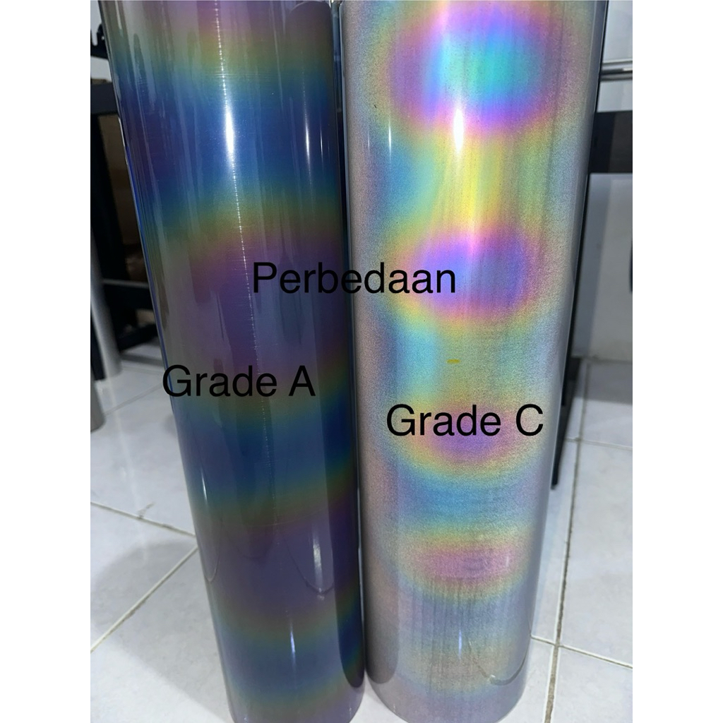 POLYFLEX REFLECTIVE RAINBOW grade C - Polyflex reflective rainbow termurah - poyflex reflective baju
