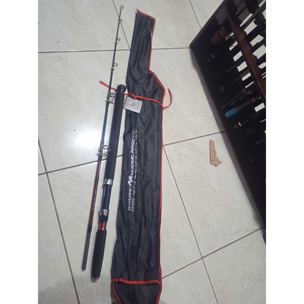 Joran Jig Spinning Kuat Seahawk Monster Jigger III Onepiece 1.80cm 40LB Kaku