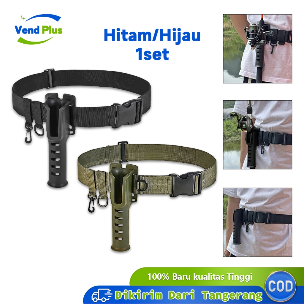 Fishing Tackle Belt Sabuk Dudukan Joran Mancing Holder Fishing Rod Holder Belt Joran Serbaguna