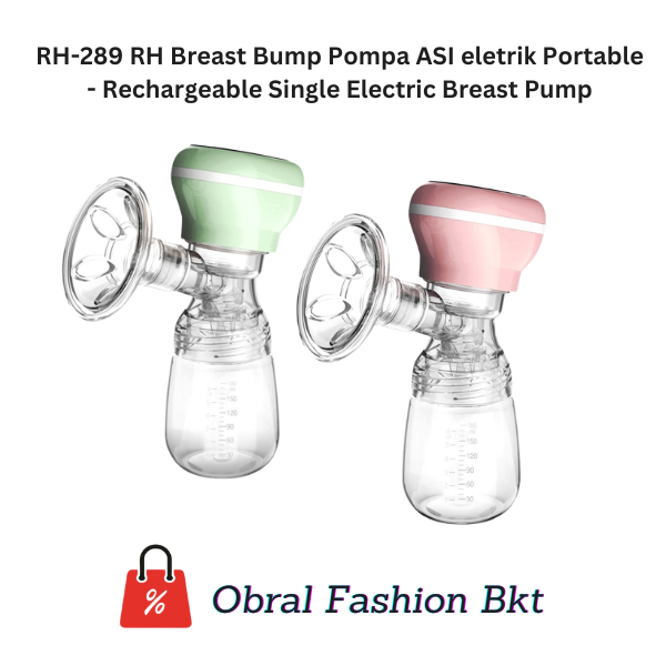 RH-289 RH Breast Bump Pompa ASI eletrik Portable - Rechargeable Single Electric Breast Pump
