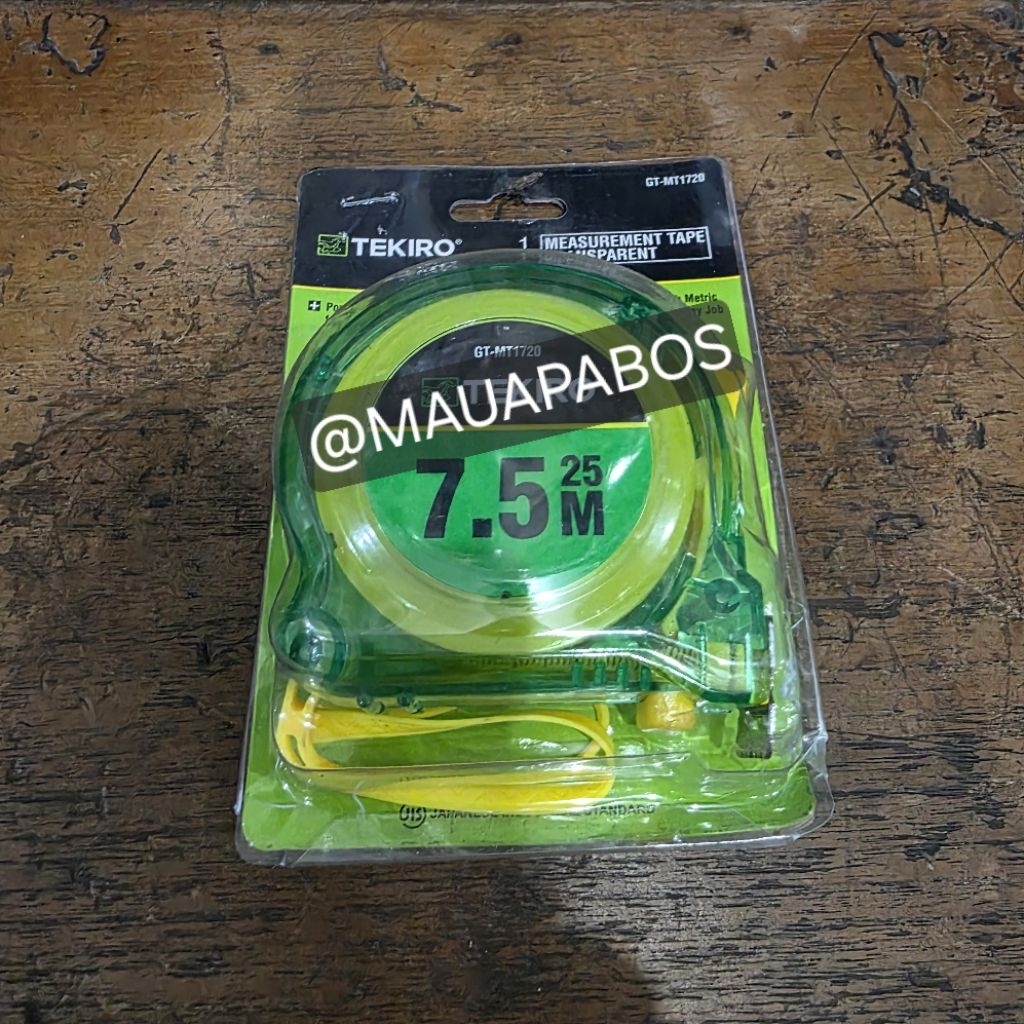 Tekiro Meteran Transparan 7.5M / Meteran Tekiro 7.5 meter