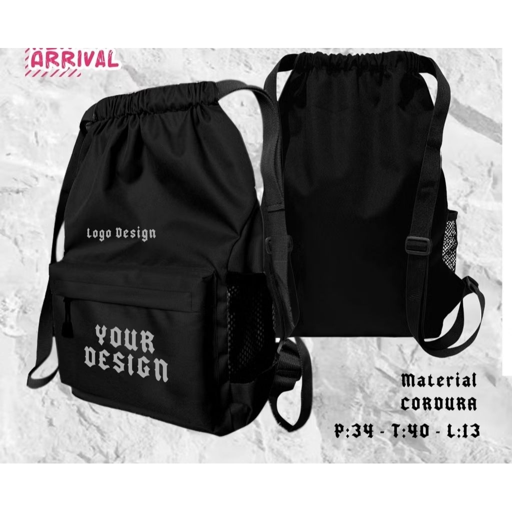 Tas Custom Nama Perusahaan Nama Acara Tas Serut Ransel Multifungsi Pria Ransel Kuliah Tas Kerja