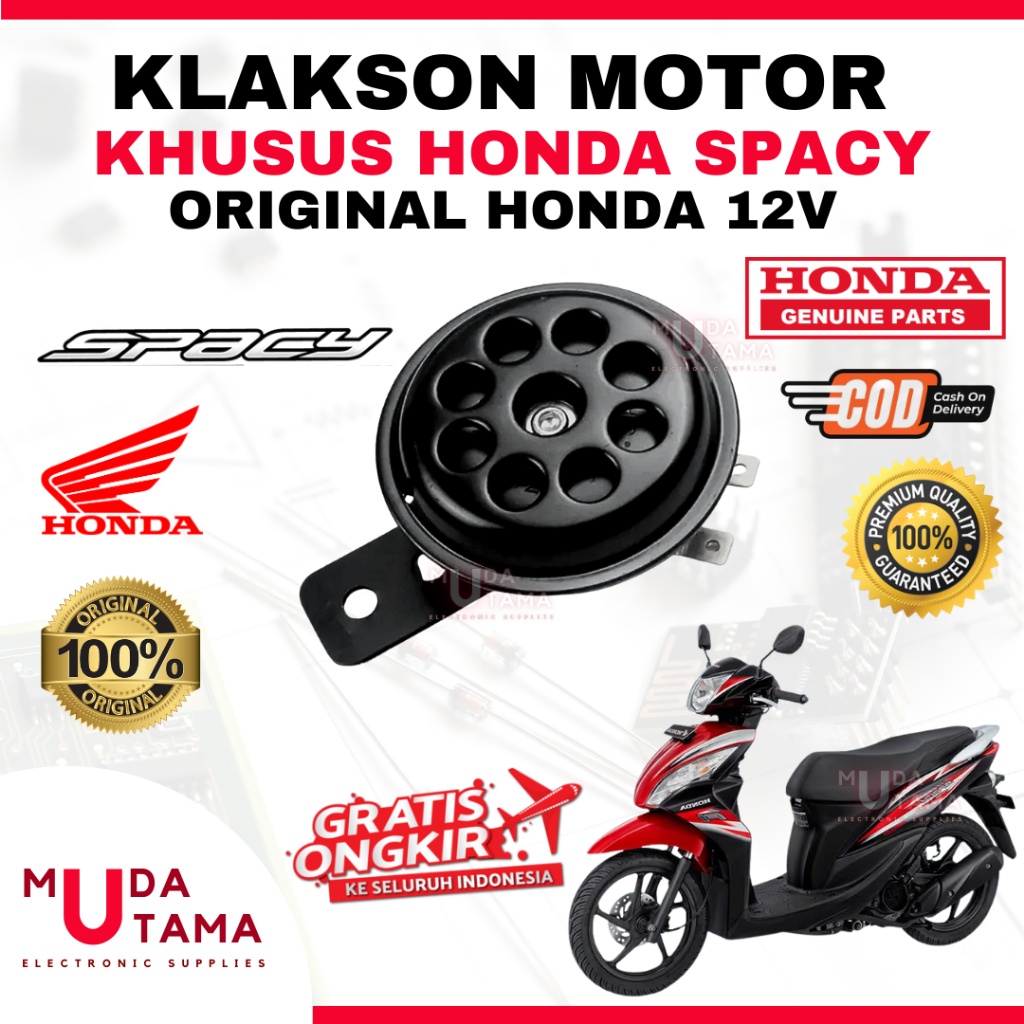 Klakson HONDA SPACY - ORIGINAL HONDA | Klakson Motor HONDA SPACY | Klakson SPACY Original | Klakson 