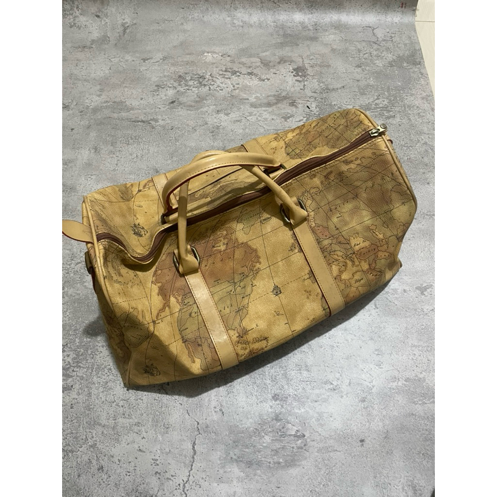 KODE:106-Tas duffelbag Motif Peta dunia