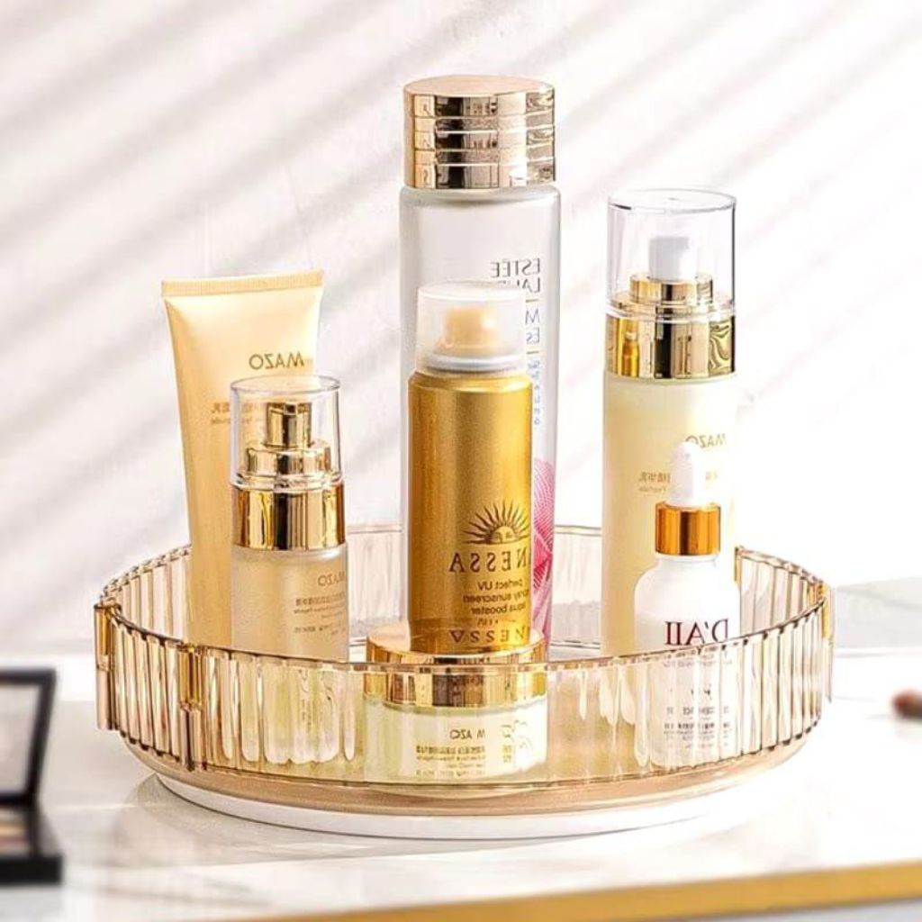 RAK PUTAR AKRILIK TANPA GAGANG/ RAK AKRILIK/ RAK KOSMETIK/RAK MAKEUP
