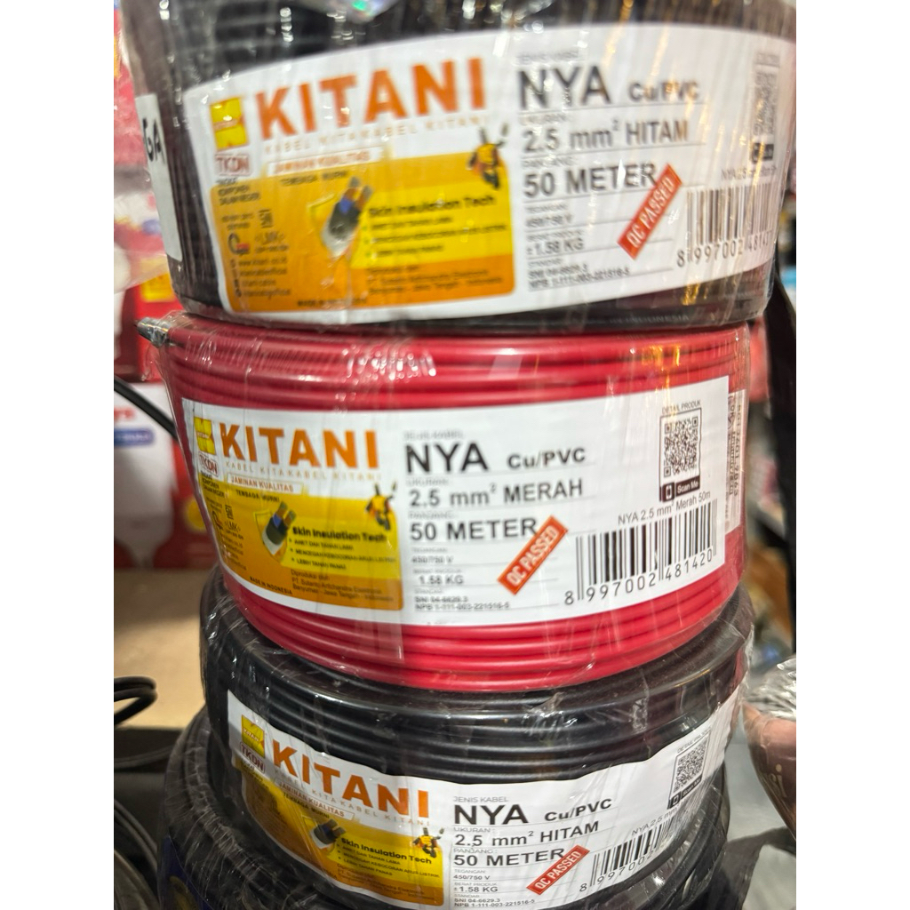 KITANI Kabel 2,5 NYA 50meter