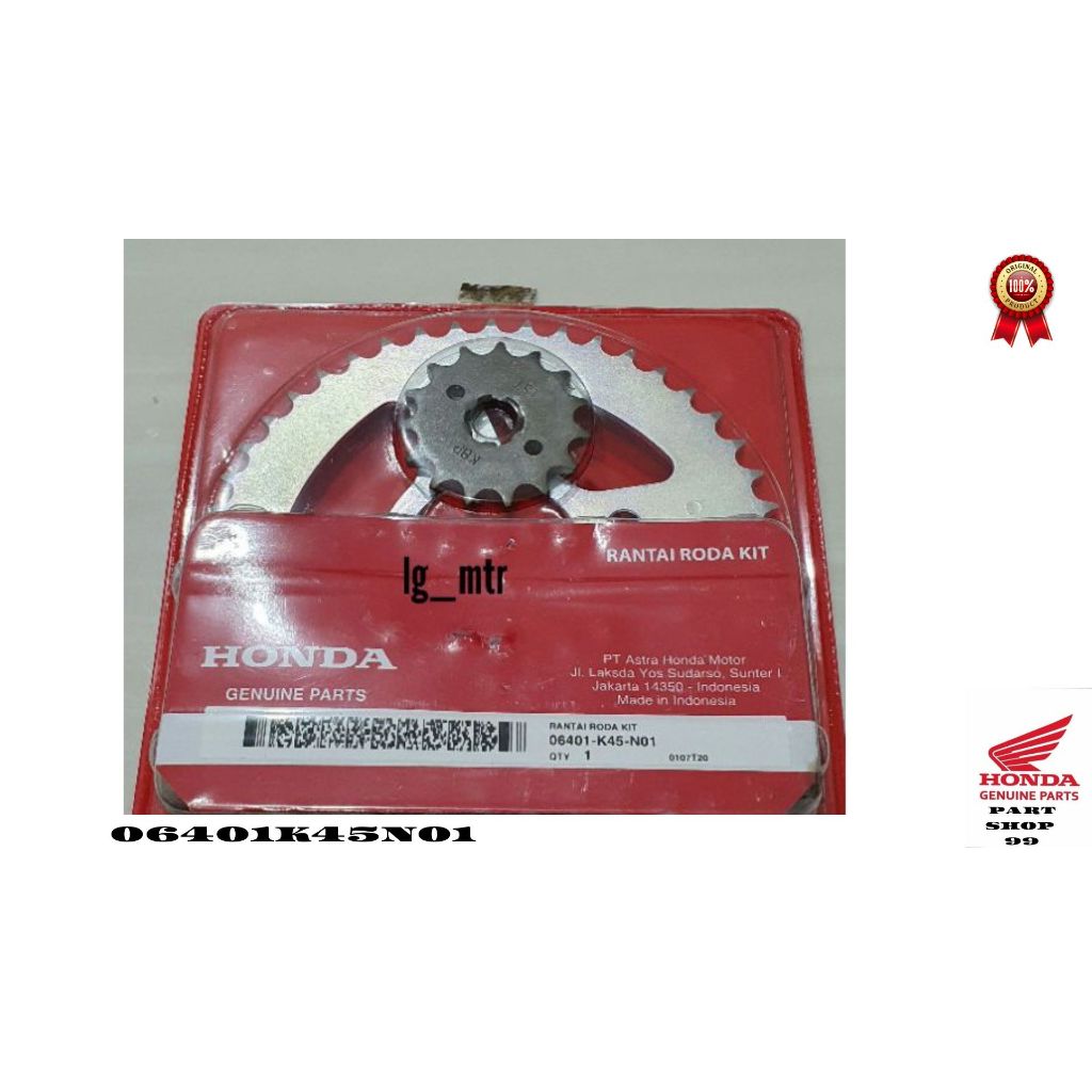 ORI-Girset CB 150r streetfire / Gear Set, Drive Chain Kit Honda CB150 StreetFire 06401K45N01