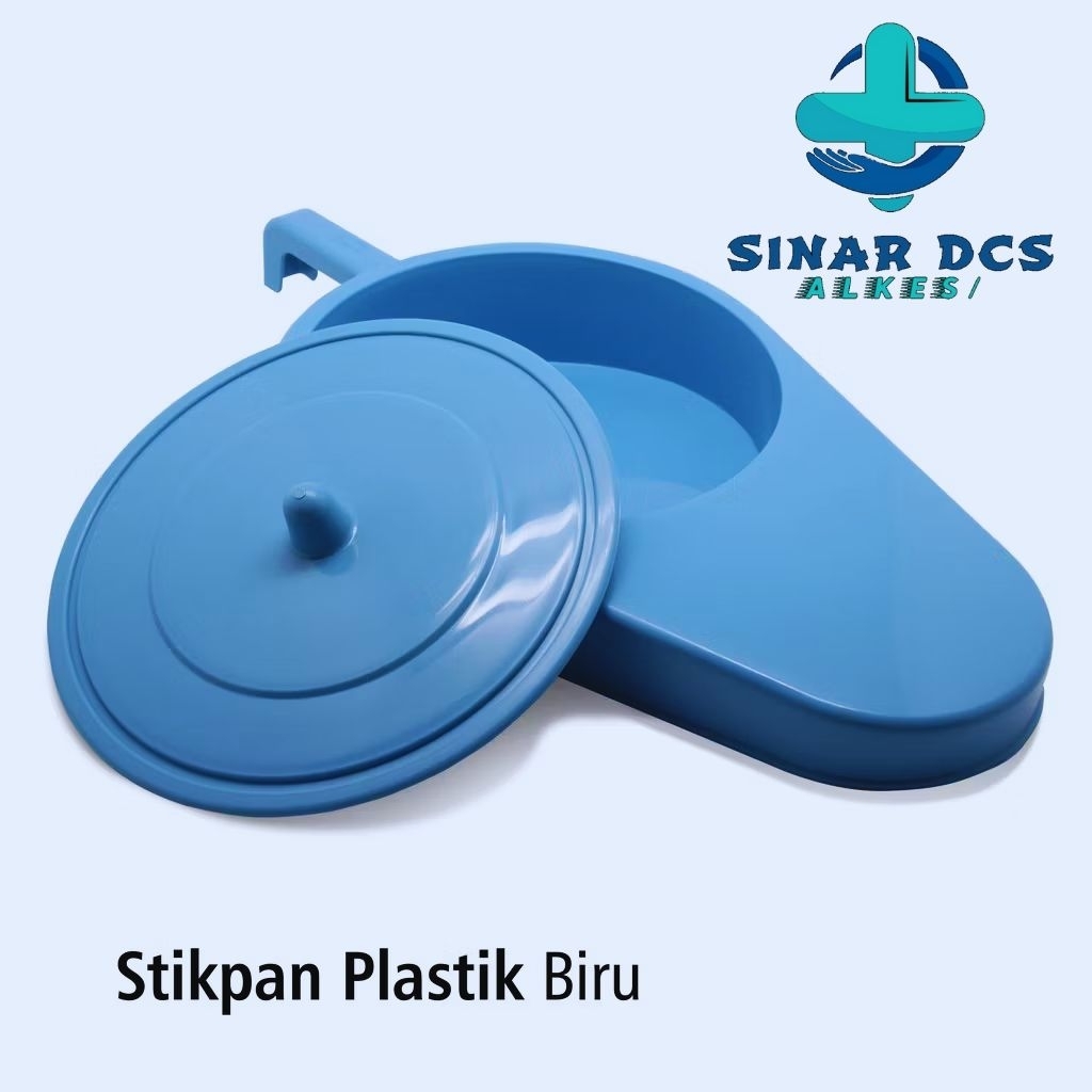 Pispot Sodok Plastik Plus Tutup . Tempat BAB Plastik  StickPan Dewasa Pria/Wanita